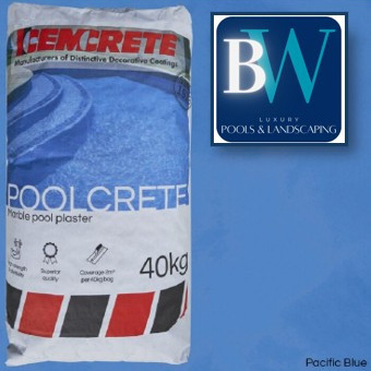 Cemcrete Pool Plaster - PACIFIC BLUE - 40KG (1)
