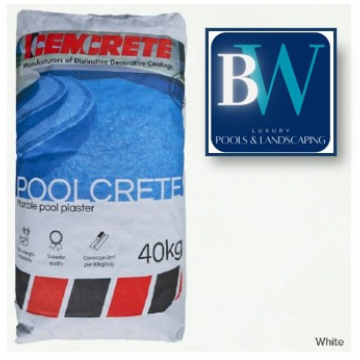 Cemcrete Pool Plaster -  White 40KG