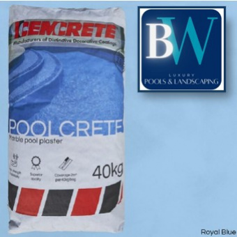 Cemcrete Pool Plaster - ROYAL BLUE - 40KG