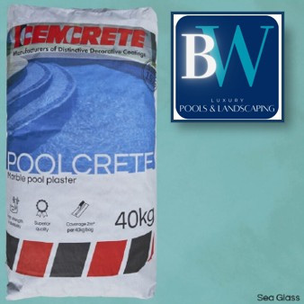 Cemcrete Pool Plaster - SEA GLASS - 40KG